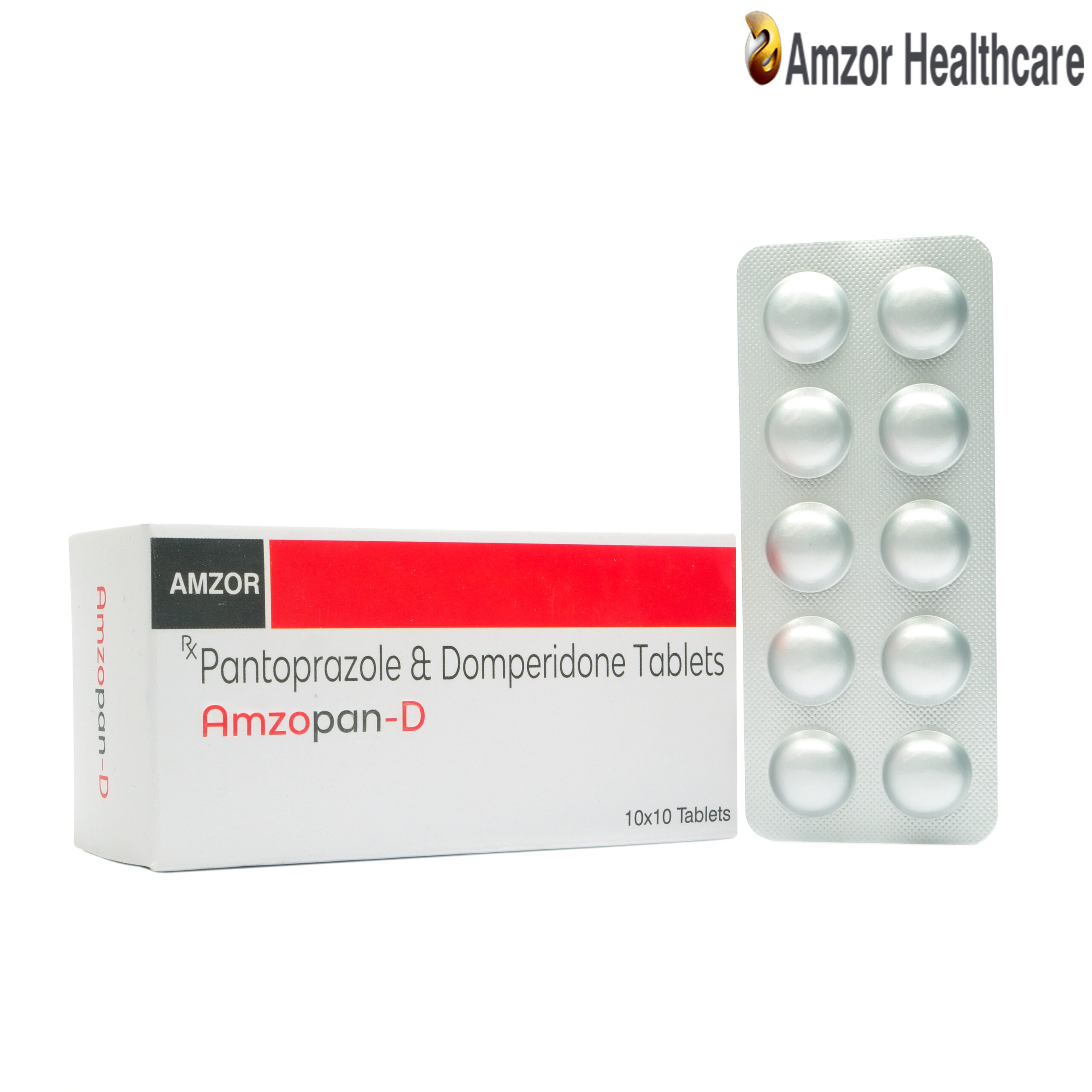Amzopan-D | Pantoprazole & Domperidone Tablets | By Amzor Healthcare | PCD Pharma Franchise Company in Chandigarh