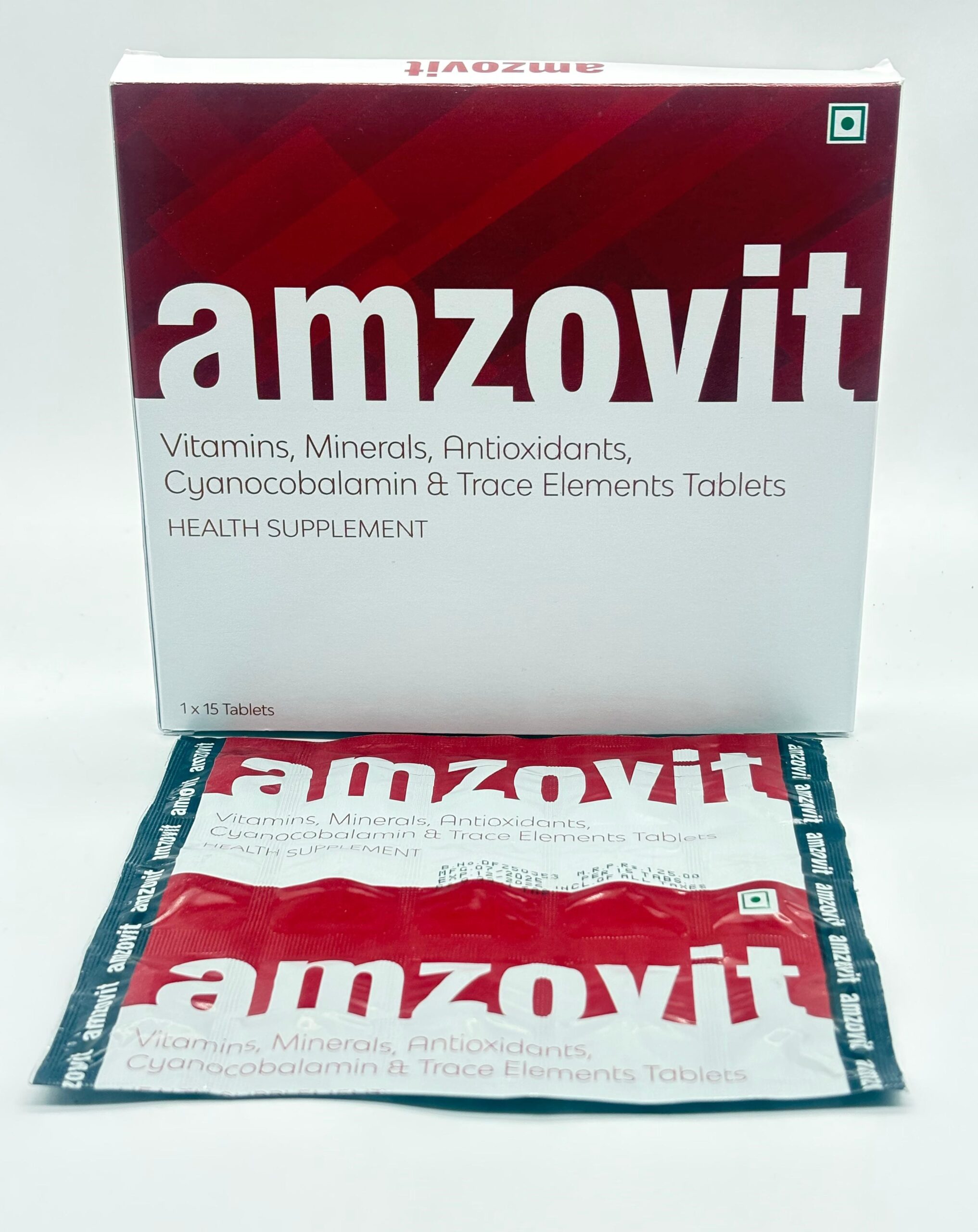 Amzovit | Vitamins, Minerals, Antioxidants, Cyanocobalamin & Trace Elements Tablets | By Amzor Healthcare | PCD Pharma Franchise Company in Chandigarh