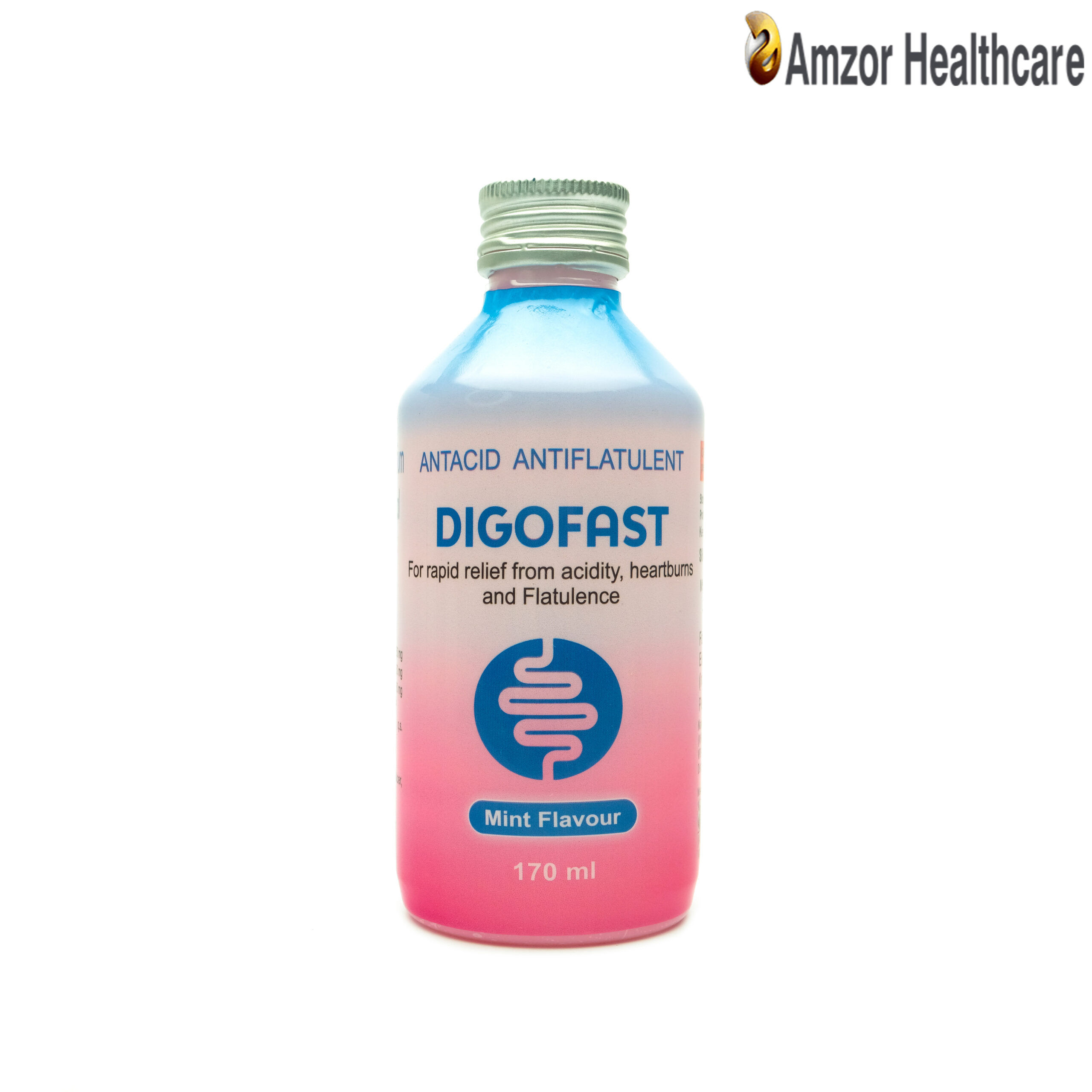 Digofast Suspension | Antacid & Antiflatulent Suspension | By Amzor Healthcare | PCD Pharma Franchise Company in Chandigarh