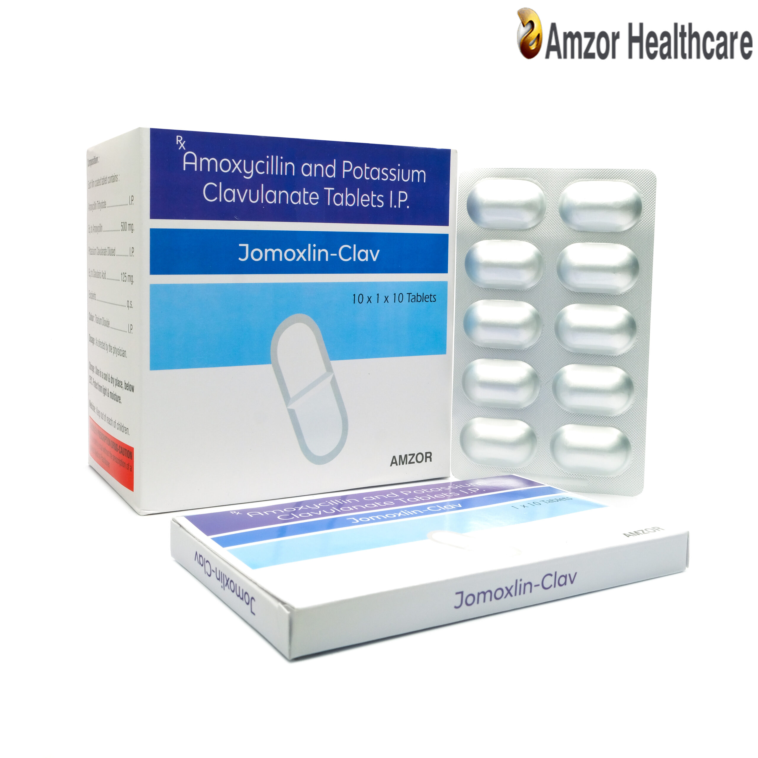 Jomoxlin-Clav | Amoxycillin and Potassium Clavulanate Tablets I.P. | By Amzor Healthcare | PCD Pharma Franchise Company in Chandigarh
