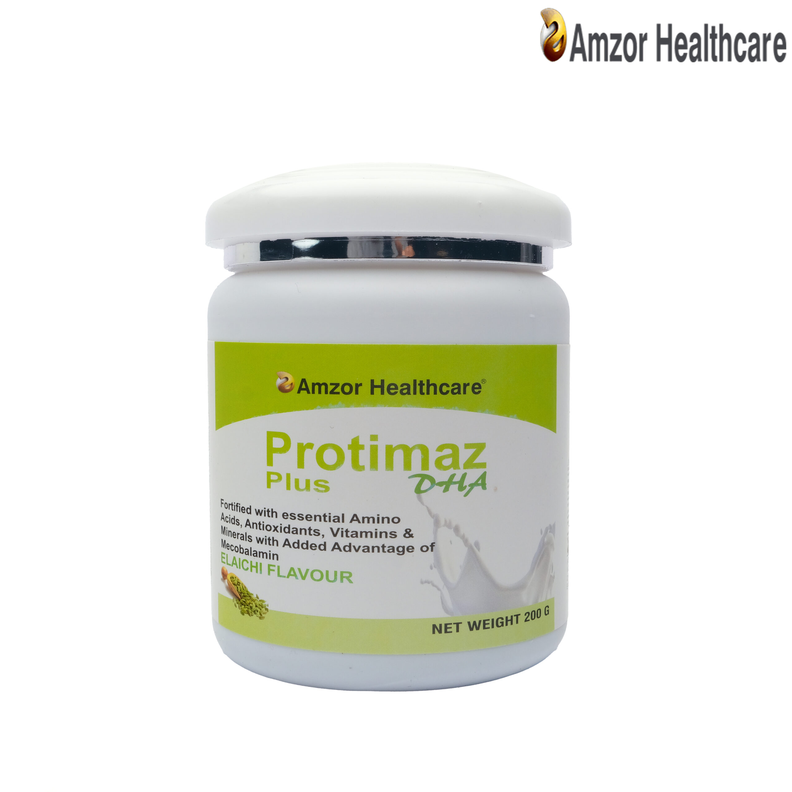Protimaz Plus DHA | Protein Supplement Powder with DHA, Vitamins & Minerals | By Amzor Healthcare | PCD Pharma Franchise Company in Chandigarh