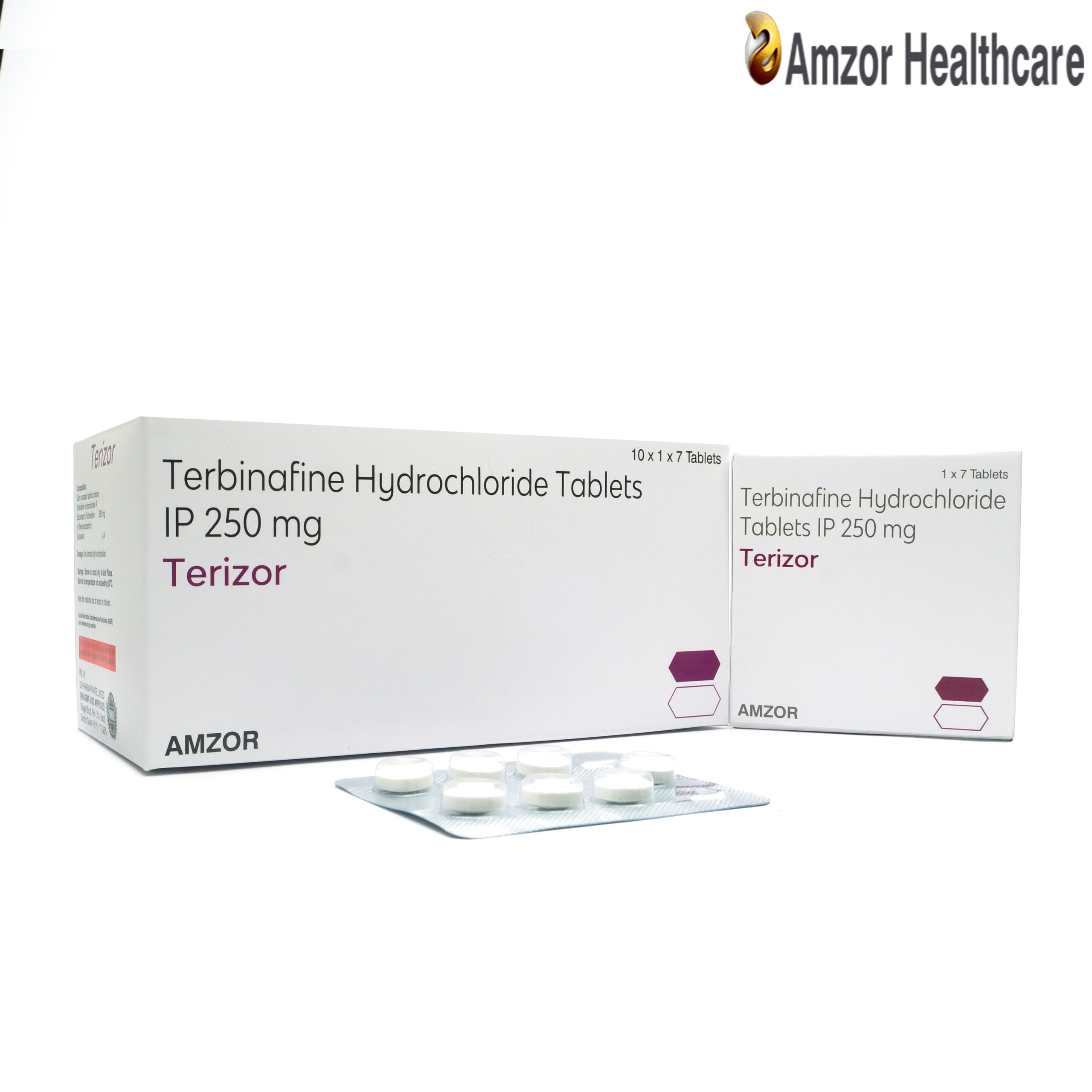 Terizor | Terbinafine Hydrochloride Tablets IP 250 mg | By Amzor Healthcare | PCD Pharma Franchise Company in Chandigarh
