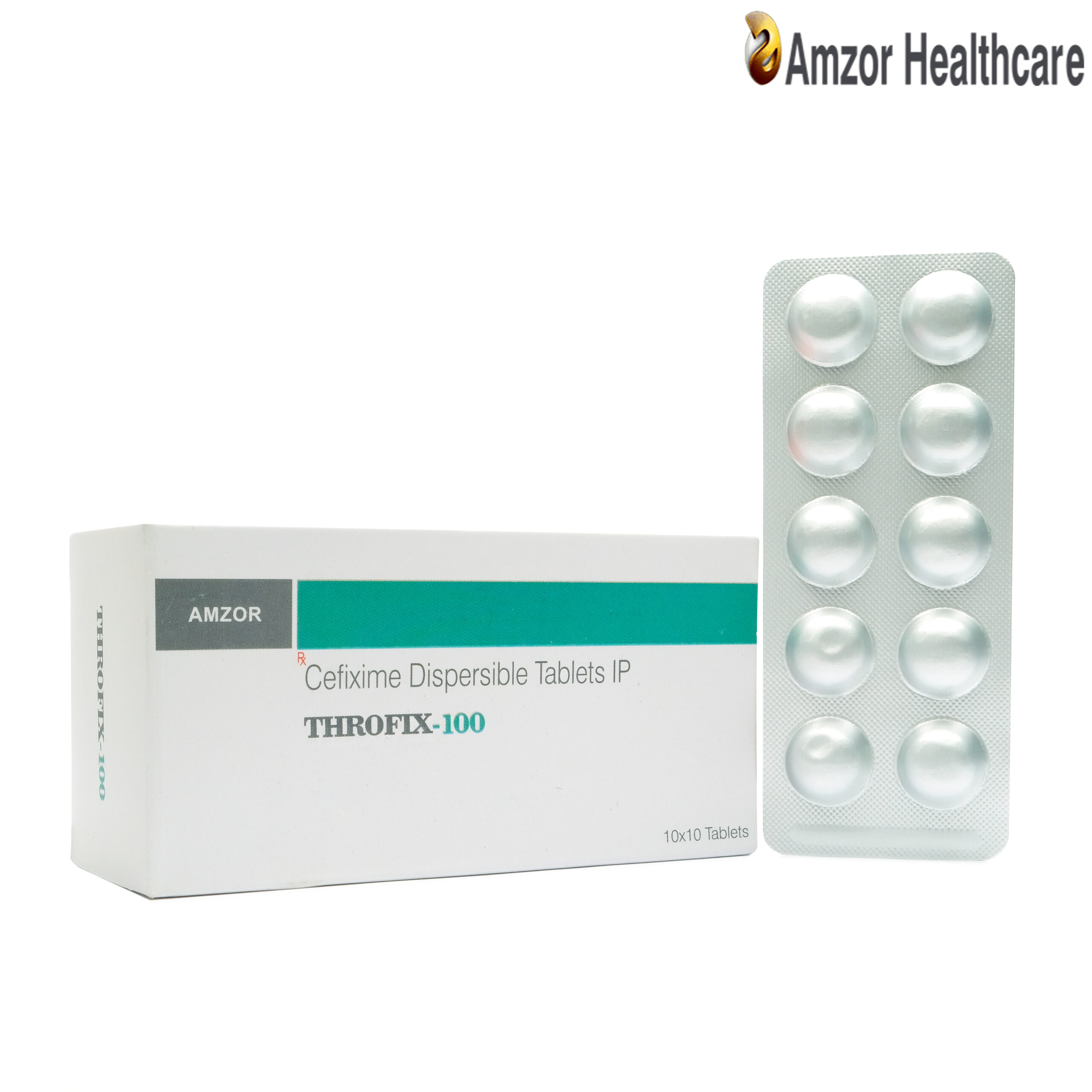 Throfix-100 | Cefixime Dispersible Tablets IP  | By Amzor Healthcare | PCD Pharma Franchise Company in Chandigarh