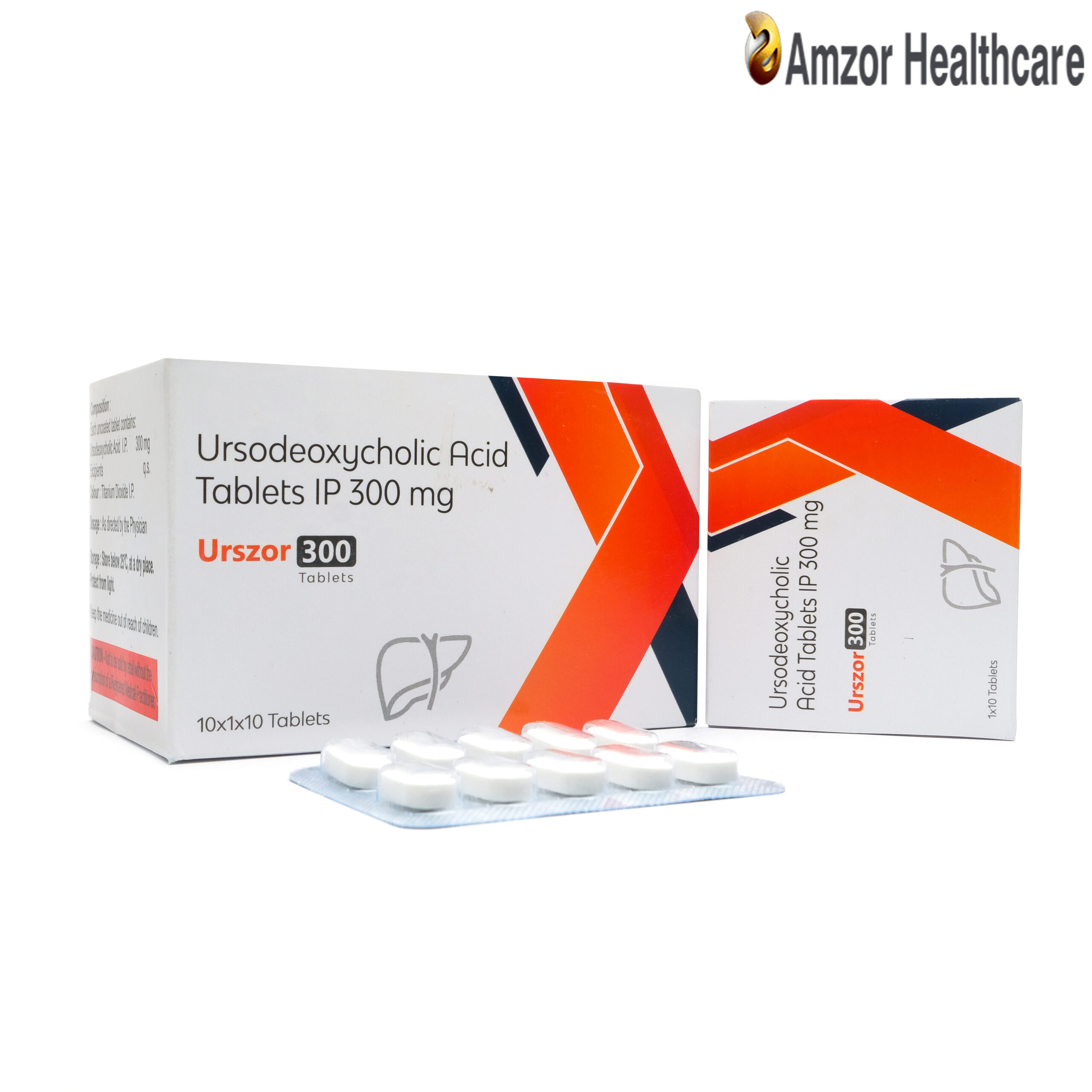 Urszor 300 | Ursodeoxycholic Acid Tablets IP 300 mg | By Amzor Healthcare | PCD Pharma Franchise Company in Chandigarh