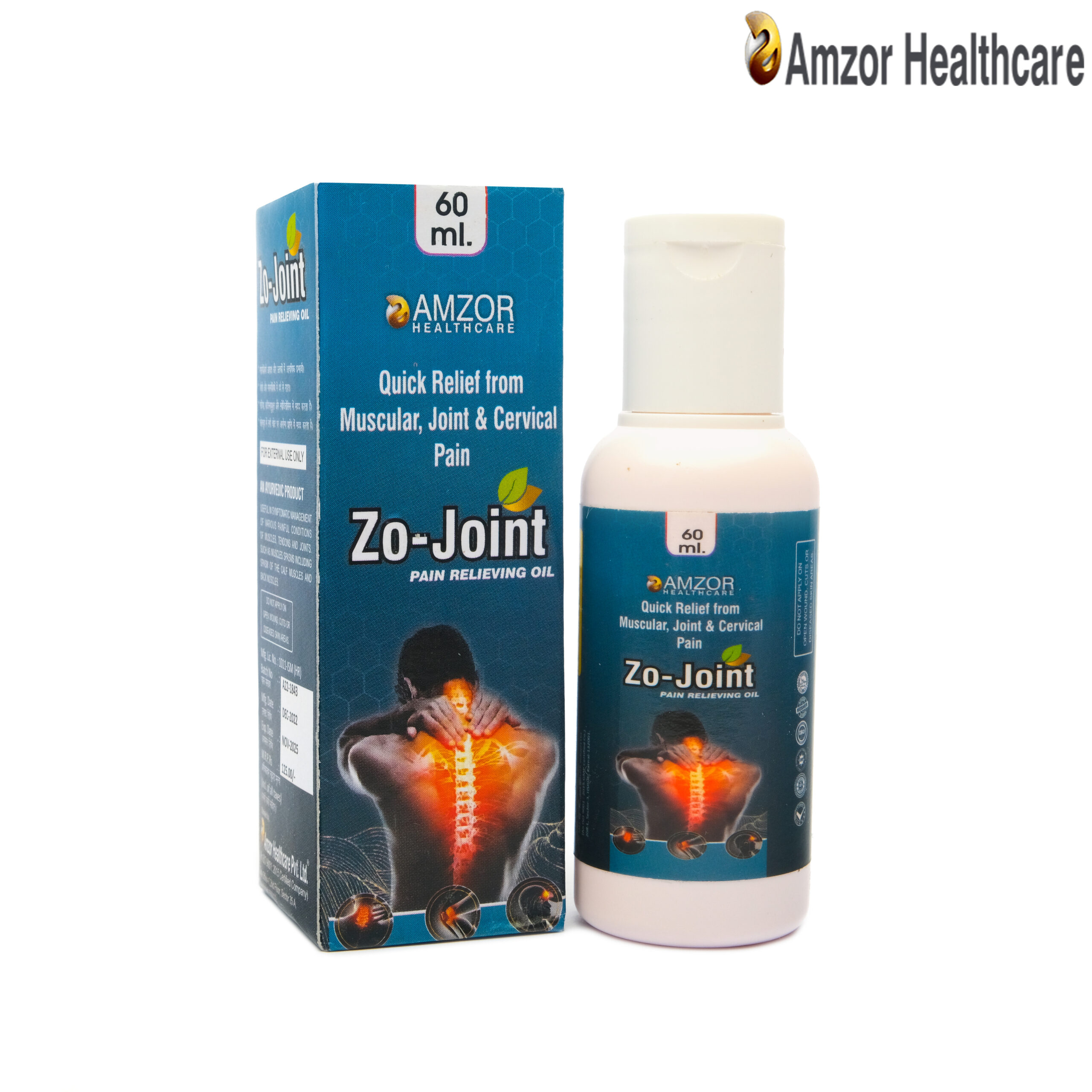 Zo-Joint Pain Relieving Oil | Herbal Pain Relieving Oil | By Amzor Healthcare | PCD Pharma Franchise Company in Chandigarh